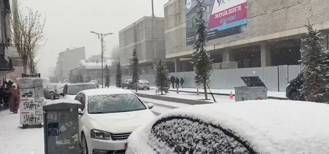 Patnos'ta kar yağışı