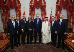 Başkan Erdoğan, Bakan Fidan ve 7 ülkenin bakanlarını kabul etti