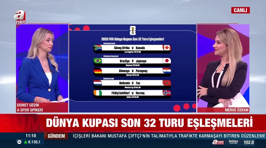 Dünya Kupası'nda son 32 turu eşleşmeleri