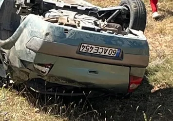 Otomobil şarampole uçtu: 1 yaralı