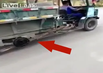 3 tekerlekle kilometrelerce yol aldı