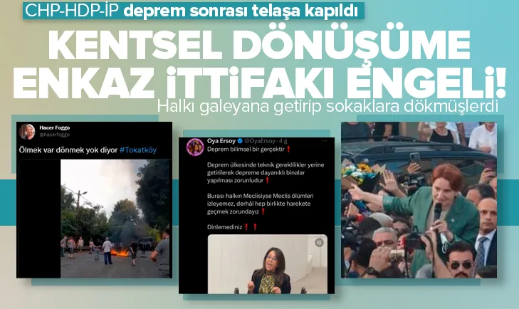 Enkaz ittifakı deprem sonrası telaşa kapıldı!