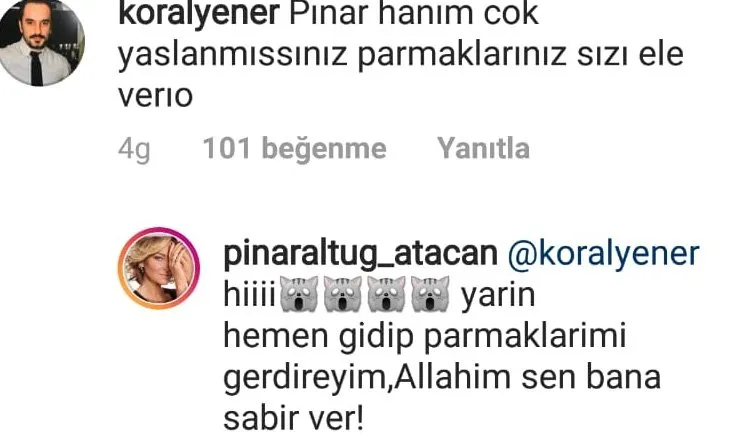 Pınar Altuğ’dan takipçisine olay yanıt! Sosyal medyayı salladı