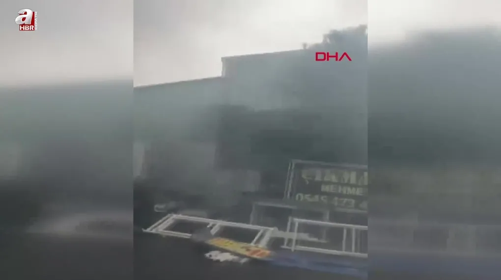 Başakşehir'de sanayi sitesinde yangın!