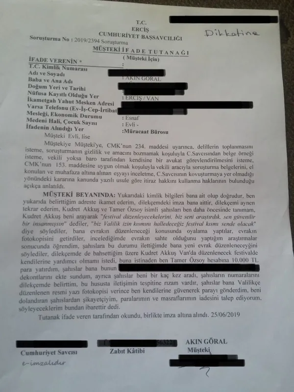 TÜGVA’ya yönelik iftira kampanyası yürüten Gelecek Partili Tamer Özsoy’un sahtekarlık vesikaları ortaya çıktı