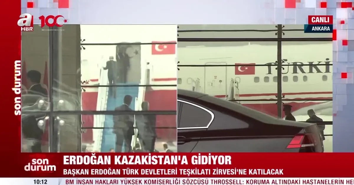 Başkan Erdoğan Kazakistan'a gitti