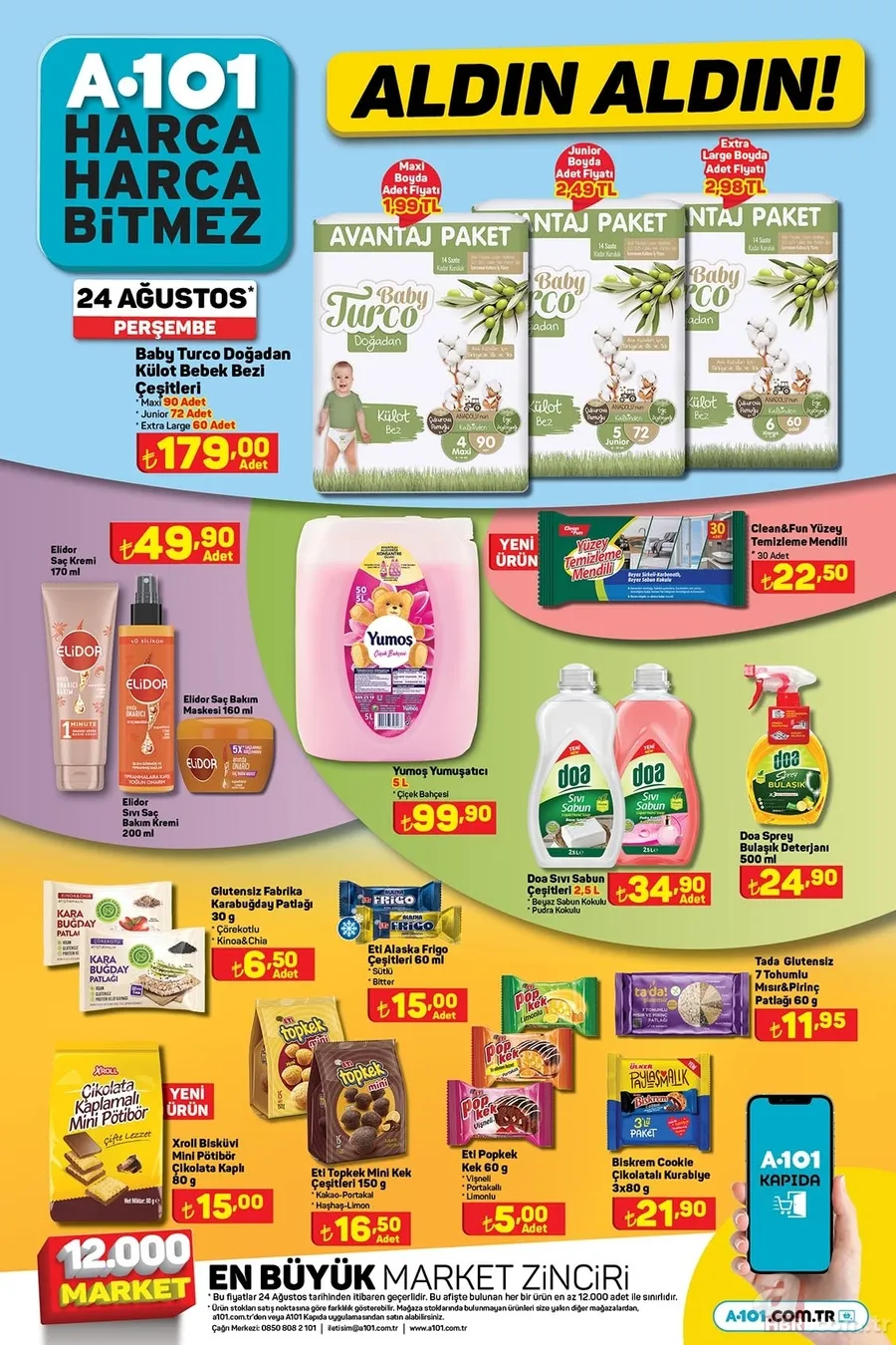 A101 24 Ağustos aktüel ürünler kataloğu! Tam 16 sayfa üründe indirim yapıldı 14