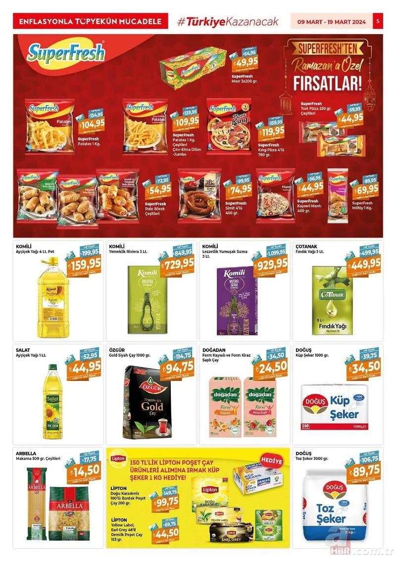 Çağrı Market İndirim Kataloğu Yayınlandı! RENAX bulaşık makinesi tableti 159,95 TL, İçim Kaşar peynir 249,95 TL, Doğuş 3 kilogram toz şekeri 89,75 TL… 6