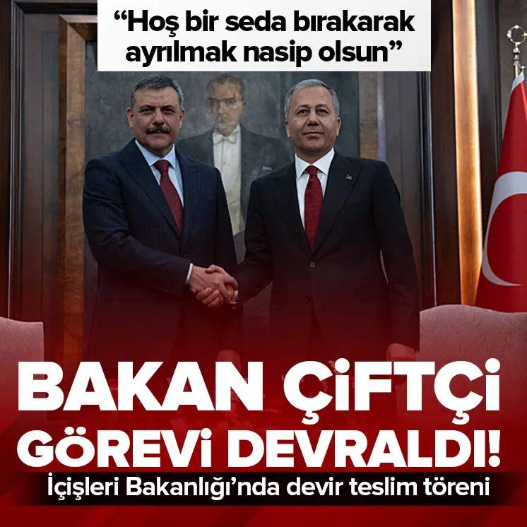 İçişleri Bakanlığı'nda devir teslim töreni!