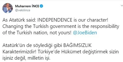 Başkan Erdoğan ve Türkiye'yi hedef almıştı! ABD'li Joe Biden'a CHP, PKK ve FETÖ dışında tepki yağdı