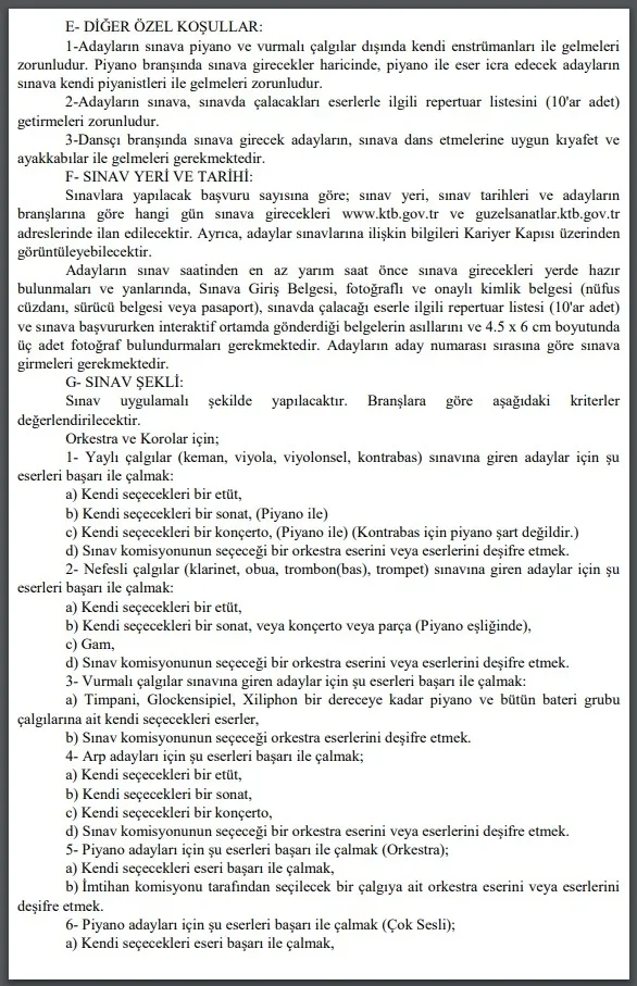 SON DAKİKA | Kültür ve Turizm Bakanlığı duyurdu | 41 sözleşmeli sanatçı alınacak | İşte başvuru şartları... - 6