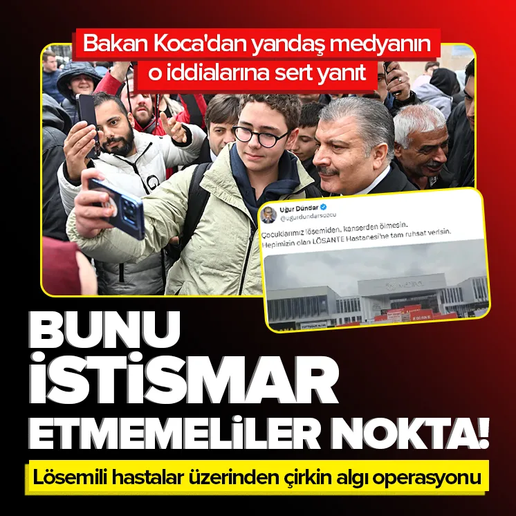 Bakan Kocadan o iddialara sert yanıt