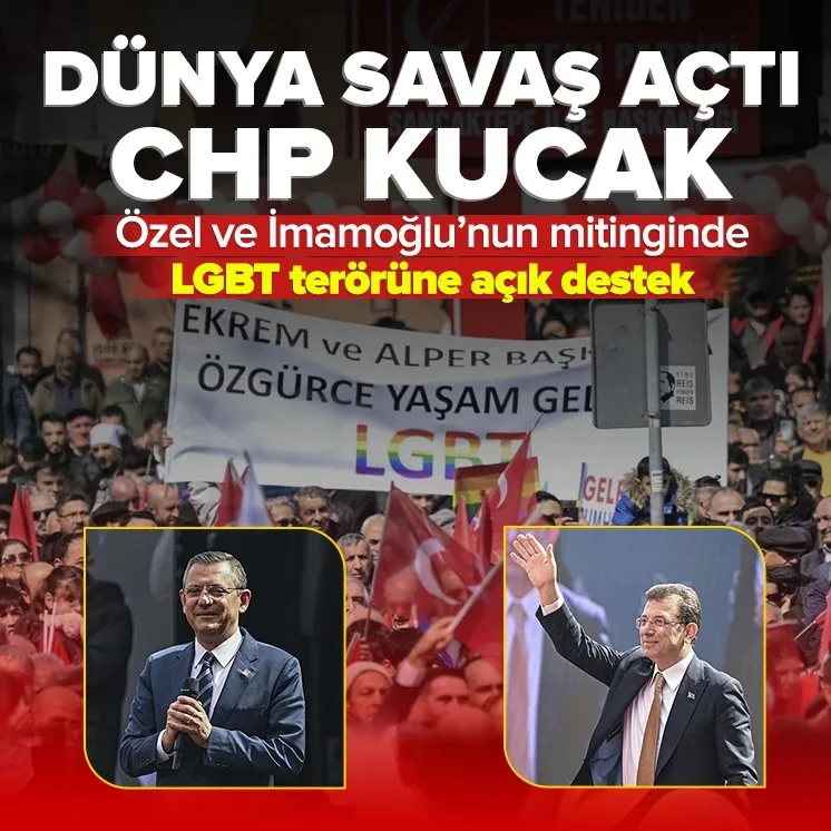 LGBT terörüne dünya savaş açtı CHP kucakladı!