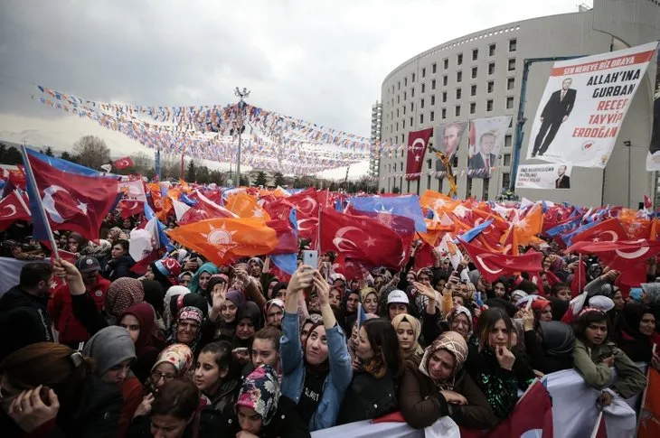 Başkan Erdoğan'ın Malatya mitinginden dikkat çeken kare