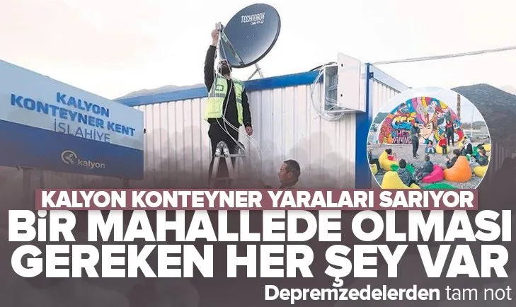 Kalyon konteyner Gaziantep’te yaraları sarıyor! Bir mahallede olması gereken her şey var