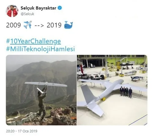 Selçuk Bayraktar’dan 10 Years Challenge paylaşımı
