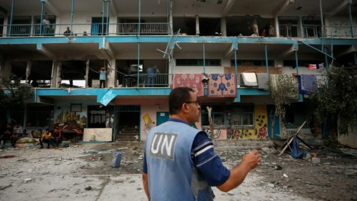 İşgal ordusu Gazze'de UNRWA binasına saldırdı! Çok sayıda ölü var