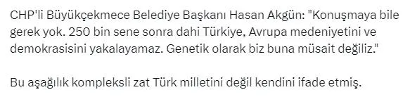 CHP’li Belediye Başkanı Akgün’den Türk milletine hadsiz sözler: İyisini yapamayız | Vatandaşlardan tepkiler çığ gibi: Kendini ifade etmiş