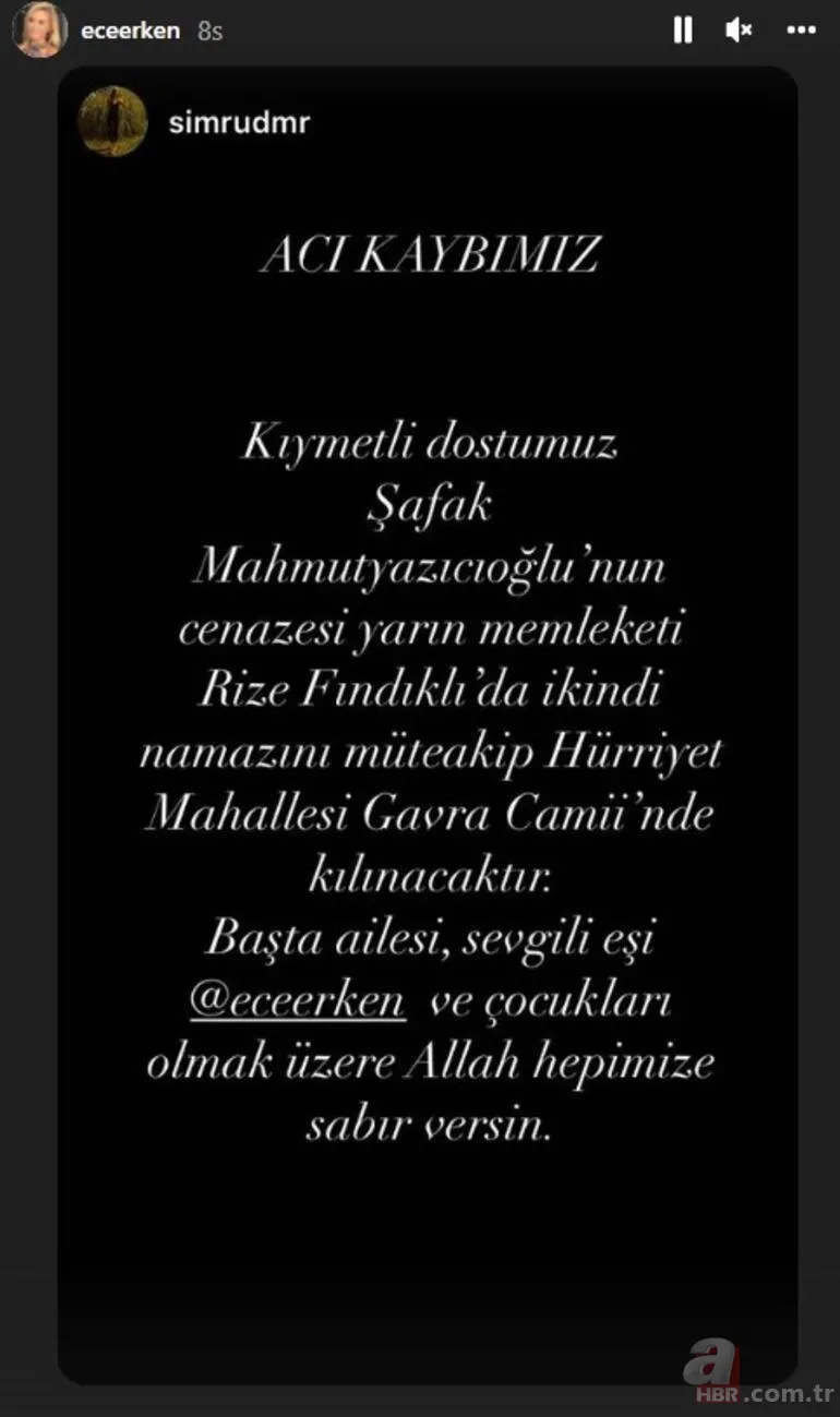 Şafak Mahmutyazıcıoğlu’nun ölümü sonrası Ece Erken’den ilk paylaşım geldi! O geceyi anlattı: Kanı yerde kalmasın 7