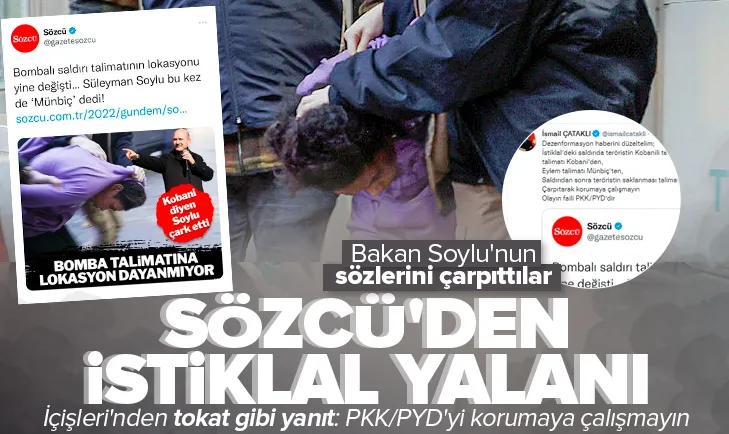 Sözcüden İstiklal saldırısıyla ilgili yalan haber!