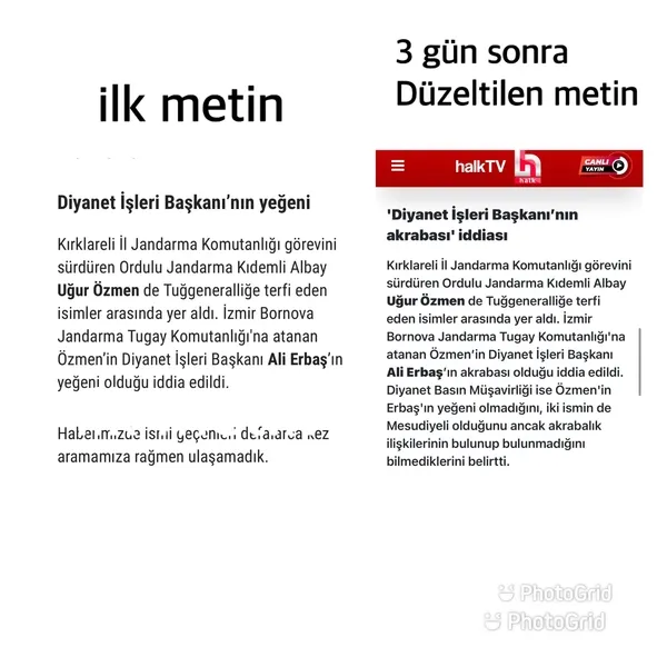 Halk TV’nin yeni iftirası! Düzeltmek zorunda kaldılar! Hedefte yine Diyanet İşleri Başkanı Ali Erbaş var...