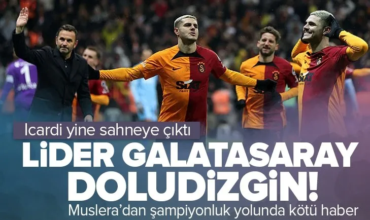 Lider Galatasaray doludizgin ilerliyor!
