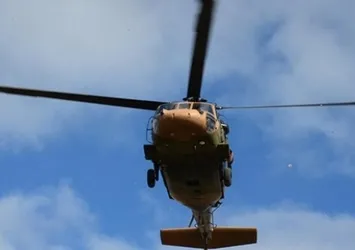 Ege'de askeri helikopter düştü