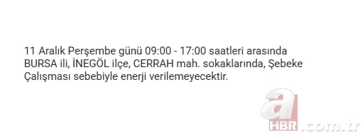 Bursa elektrik kesintisi sorgulama: Elektrikler ne zaman gelecek? 3