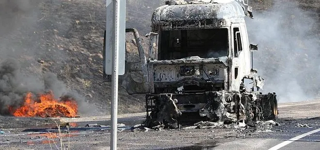 TIR seyir halindeyken alev aldı! Kullanılamaz hale geldi