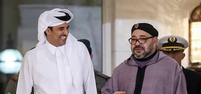 Fas Kralı’ndan Katar Emiri’ne atkılı destek