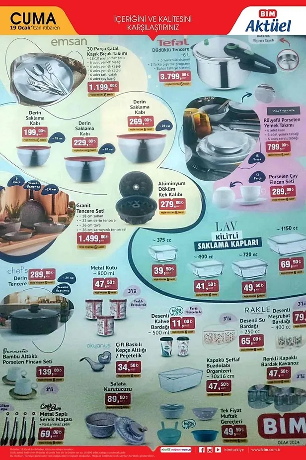 19 Ocak BİM aktüel ürünler kataloğu geldi! BİM’de 55 UHD Android TV, Toz Torbasız Elektrikli Süpürge ve Mikrodalga Fırın fiyatlarıyla öne çıkıyor.