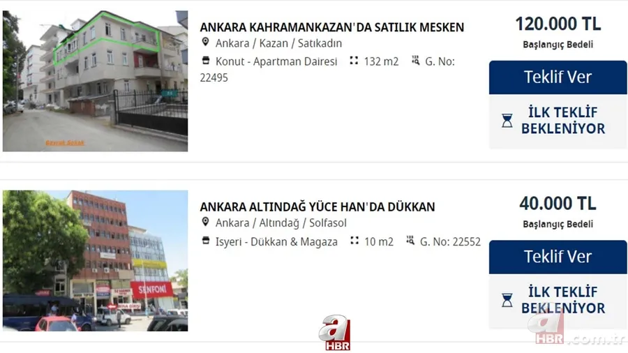 Bankalardan kapış kapış ucuz satılık evler! 55.000 - 130.000 - 175.000 TL'ye ev sahibi olmak mümkün! İş Bankası... 9