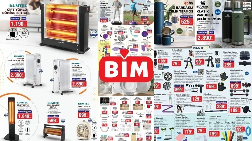 24 Ekim BİM aktüel katalog: BİM’de kış hazırlığı başladı! Çift yönlü ısıtıcı 1.190 TL, terlik çeşitleri 65 TL