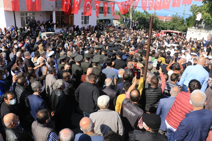 Fırat Kalkanı bölgesinde şehit olan asker Samsun'da toprağa verildi - 1