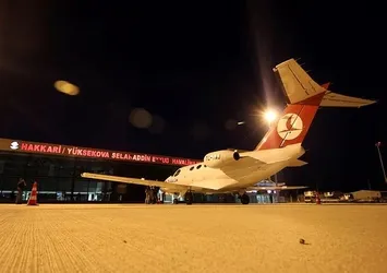 Selahaddin Eyyubi Havalimanı'na 11 ay sonra ilk kez uçak indi