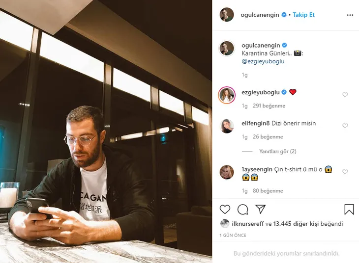 Oğulcan Engin'in Ezgi Eyüboğlu paylaşımı olay oldu