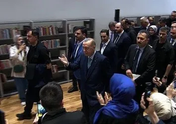 Başkan Erdoğan Rami Kütüphanesi'nde gençlerle bir araya geldi: 21.00'de sosyal medya hesaplarında ve televizyonlarda