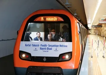 Cumhurbaşkanı Erdoğan vatman koltuğunda