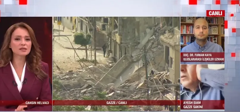 İsrail'in bombardımanına A Haber canlı yayınında yakalandı! İşte Filistinli Ayesh Siam'ın korku dolu anlar...