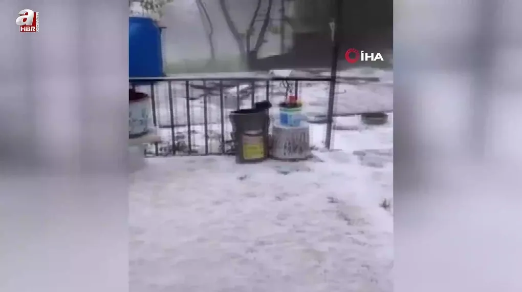 Başkent'te dolu yağışı