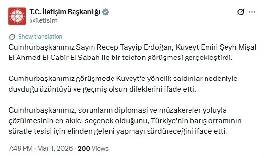 baskan-erdogandan-diplomasi-trafigi-once-suudi-prens-ardindan-kuveyt-emiri-ile-kritik-gorusme-1772384978850.jpeg Başkan Erdoğan'dan diplomasi trafiği! Türkiye'den barış sürecine destek mesajı - 1