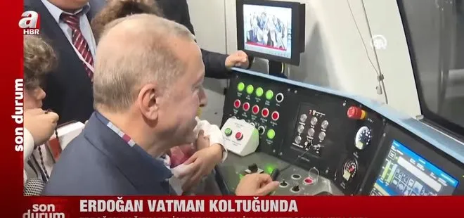 Başkan Erdoğan vatman koltuğunda! Kağıthane-İstanbul Havalimanı Metrosu’nda seferlerin başlayacağı tarih de belli oldu