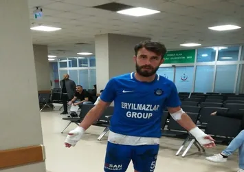 Maç sonrası futbolculara bıçaklı saldırı