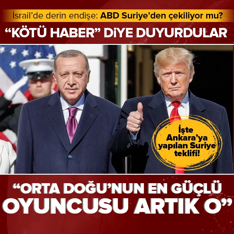 ABD’den Türkiye’ye teklif: İsrail’de derin endişe!