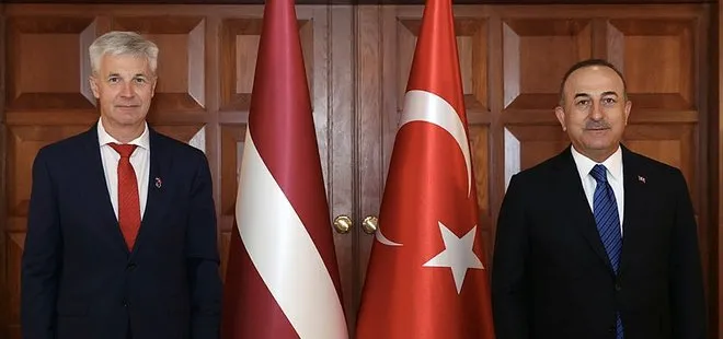 Son dakika: Dışişleri Bakanı Çavuşoğlu, Letonya Başbakan Yardımcısı ve Savunma Bakanı Pabriks ile görüştü