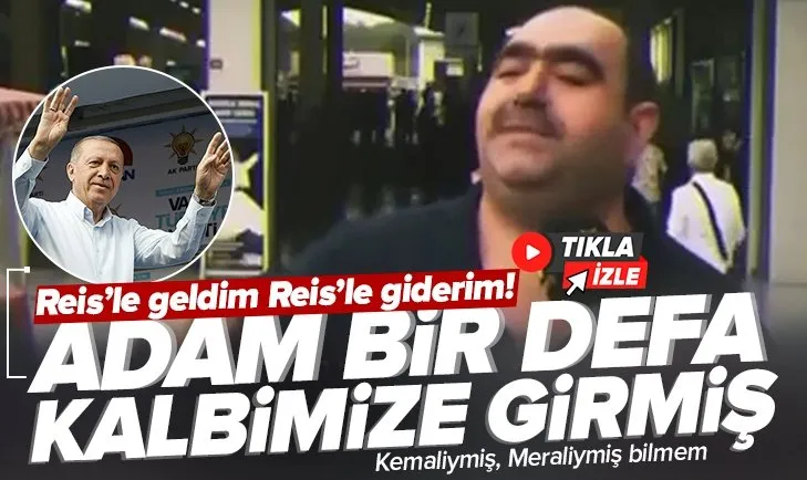İşte vatandaşın Başkan Erdoğan sevgisi! Adam bir defa kalbimize girmiş kardeşim