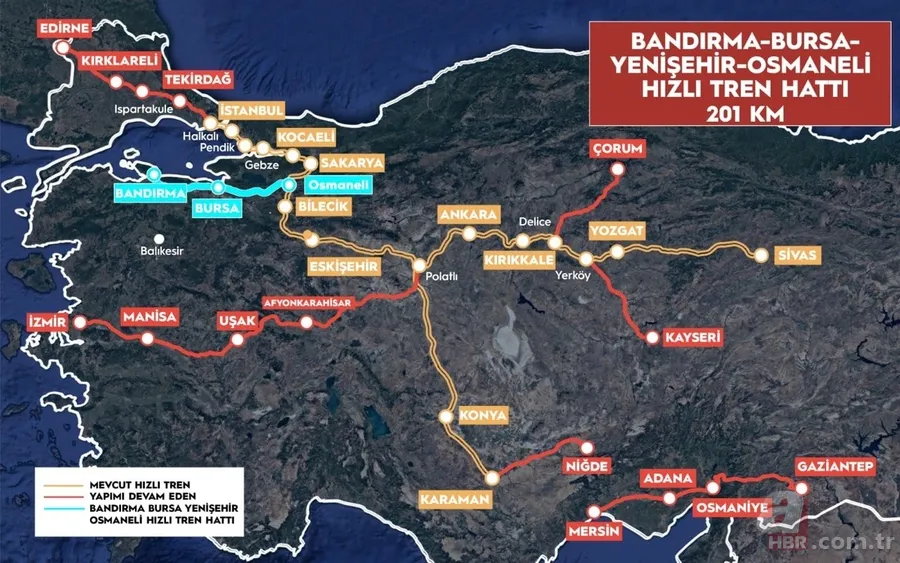 İstanbul, Ankara ve Bursa'da yaşayanlara müjde: Seyahat süresi 2 saat 15 dakikaya düşecek 3