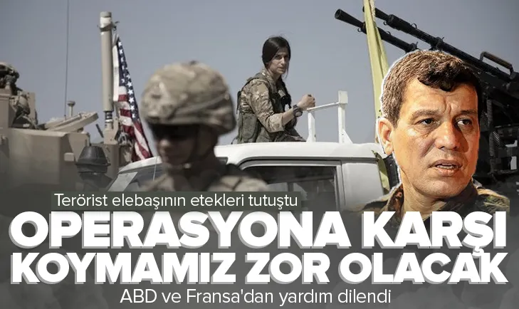 Etekleri tutuşan terörist elebaşı yardım dilendi