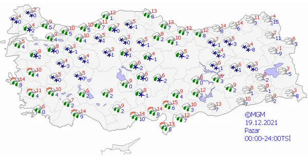 Kar İstanbul'u çevreleyecek! Meteoroloji kar yağacak illeri açıkladı! Gözler o tarihlerde - 19