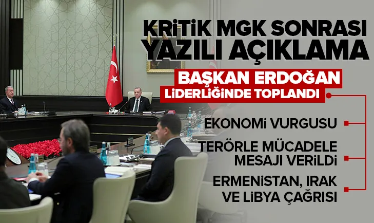 Milli Güvenlik Kurulu sonrası yazılı açıklama